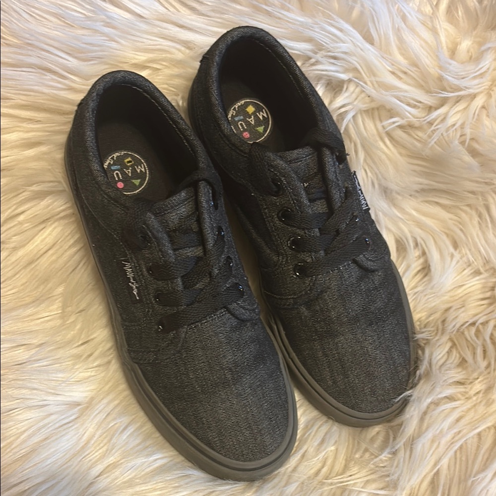 Maui & Sons Black Denim Sneakers